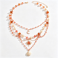 Sunset Ocean Bohemian Layered Charm Necklace